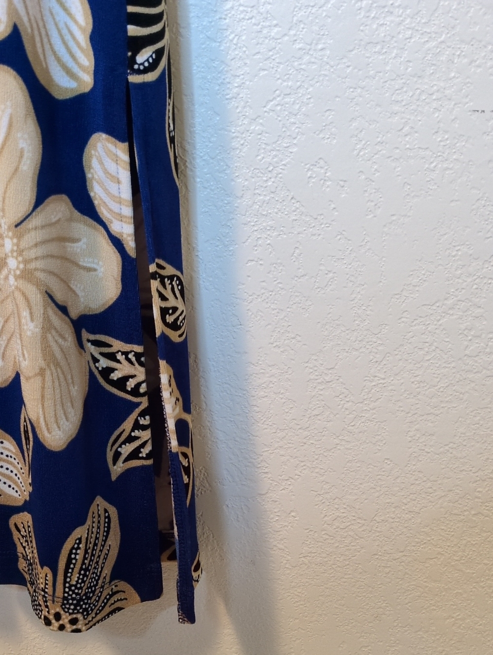 Chico's By Travelers Blue Floral Sleeveless Maxi Dress - Picture 10 of 10